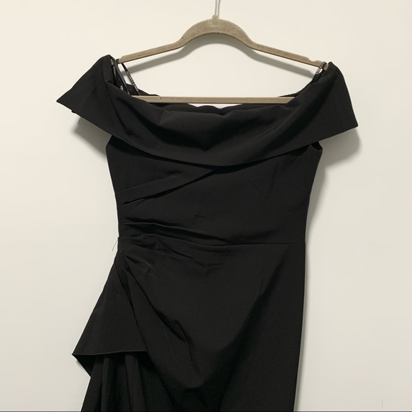 Vince Camuto Women’s of the Shoulder Black Long Dress Size 4 NWOT. - Picture 7 of 11